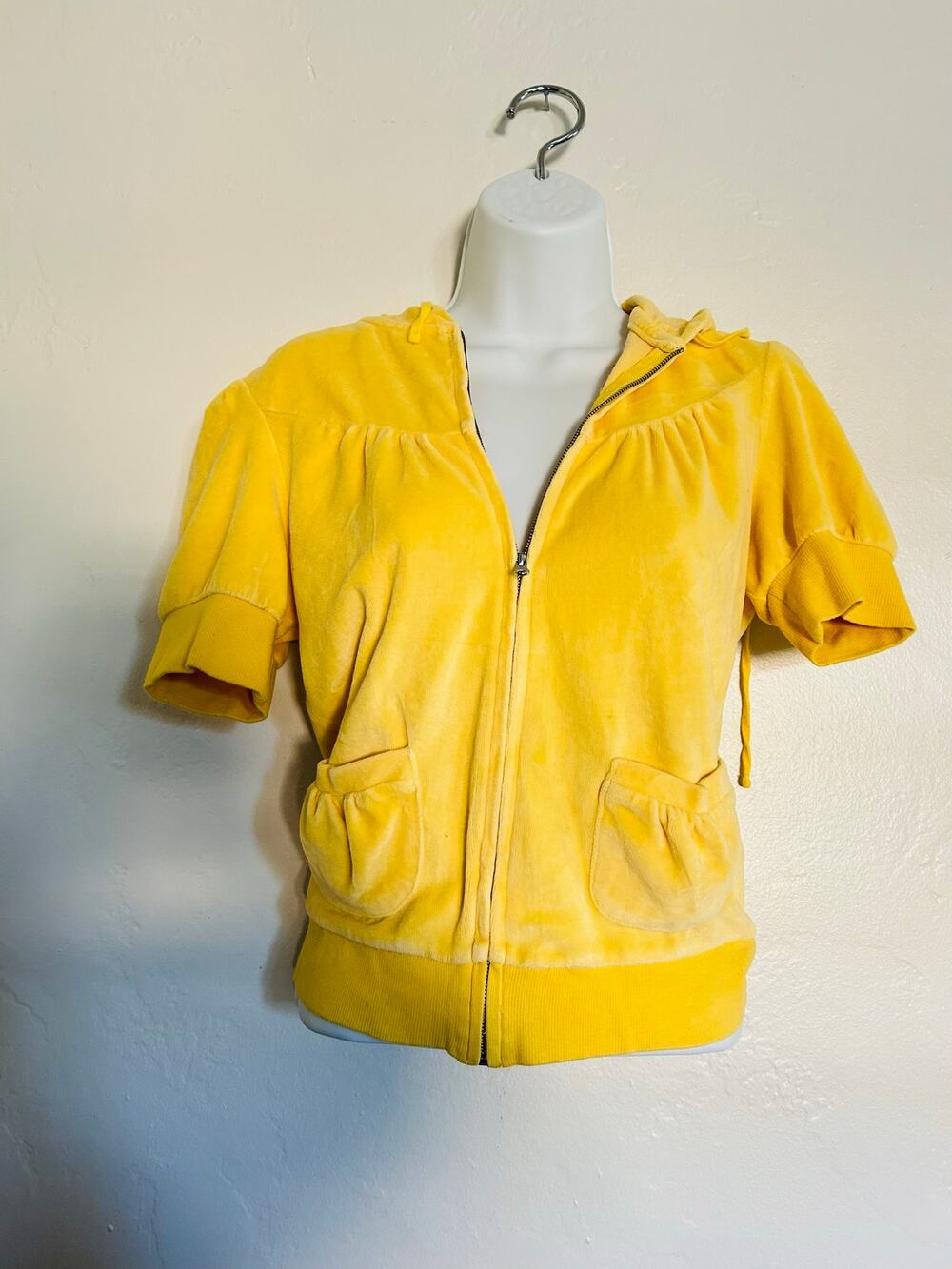 Love by design zip up short sweatshirt
